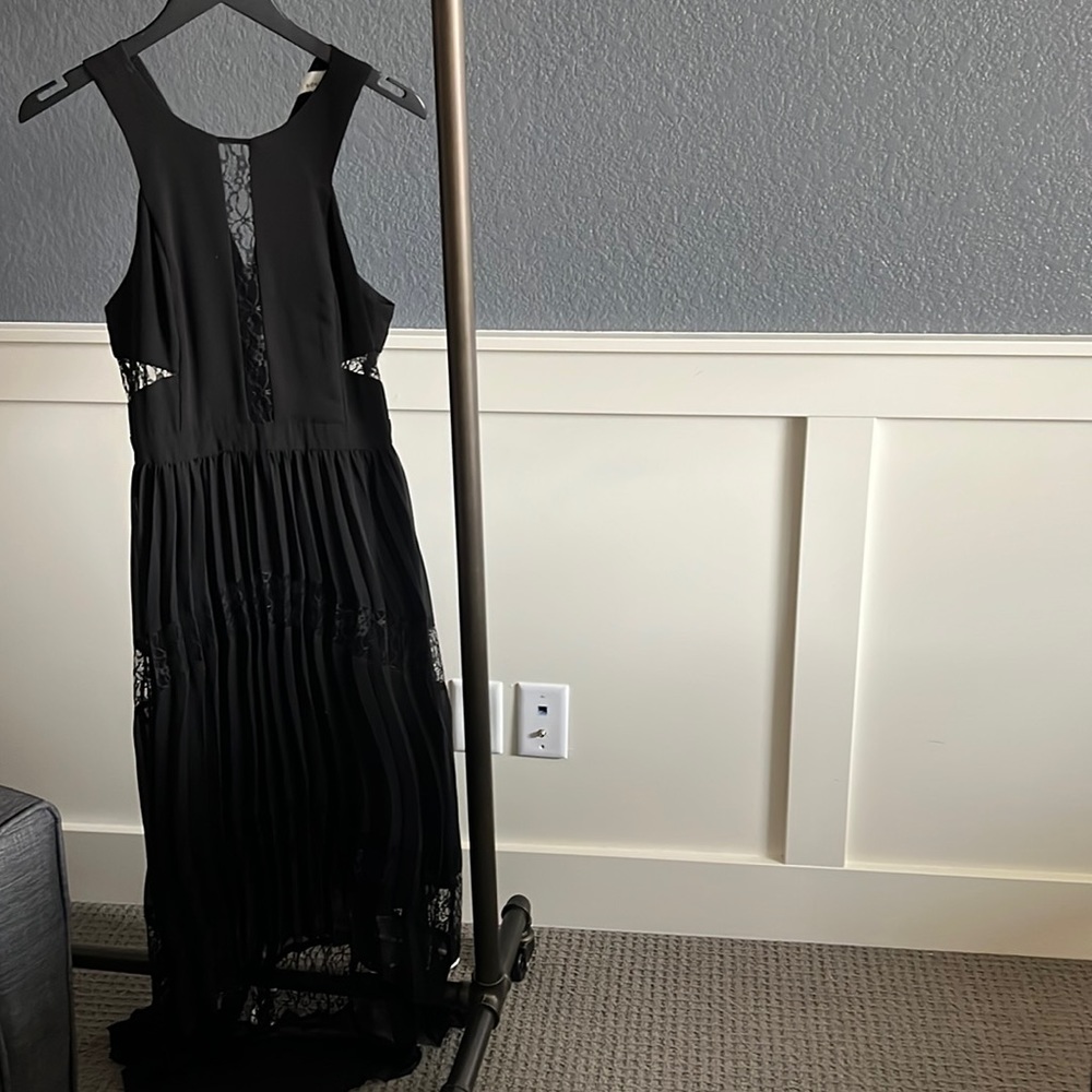 High/low dress with cutouts
